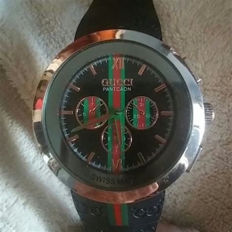 gucci pantcaon watch swiss made